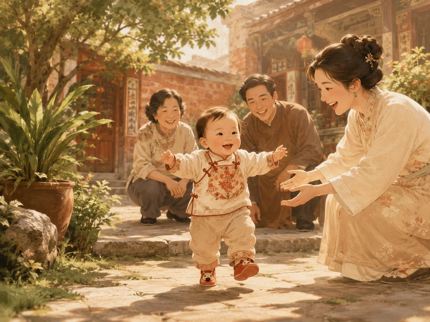 綠園迎春步步升